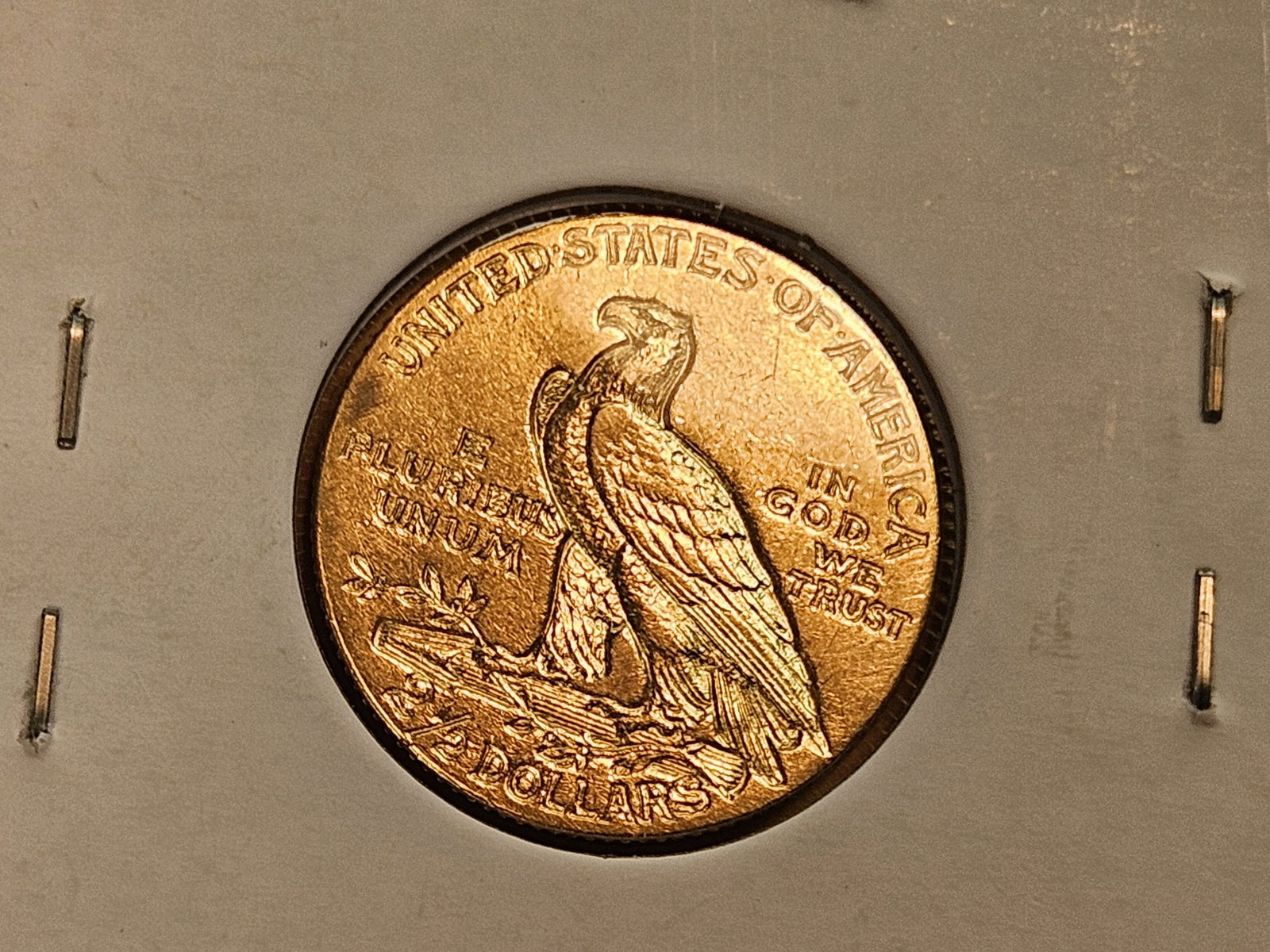 GOLD! Brilliant About Uncirculated plus 1908 Liberty Head Gold $2.5 Dollars - 3