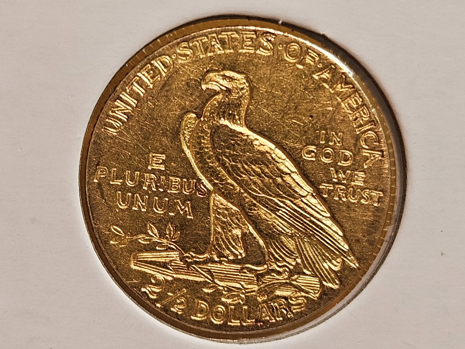 GOLD! Brilliant About Uncirculated plus 1908 Indian Head Gold $2.5 Dollars - 4