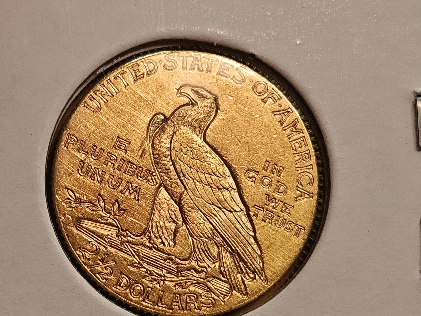 GOLD! Brilliant About Uncirculated plus 1914-D Indian Head Gold $2.5 Dollars - 3
