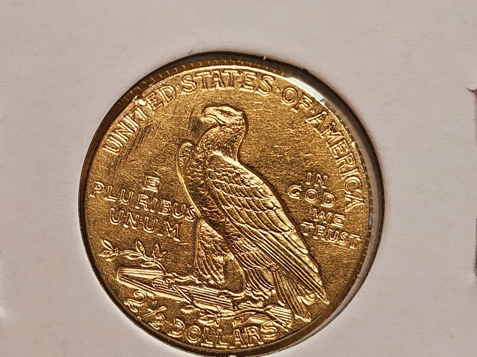 GOLD! Brilliant About Uncirculated plus 1909 Liberty Head Gold $2.5 Dollars - 4