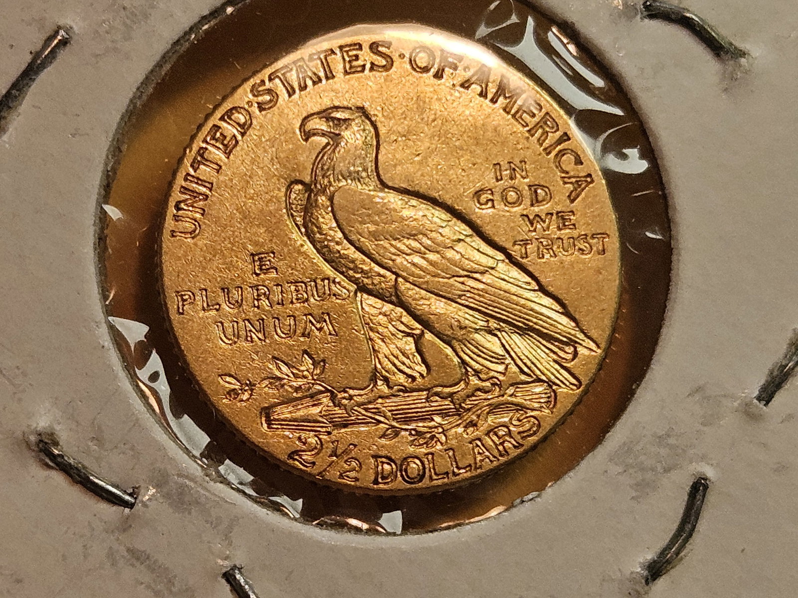 GOLD! Brilliant 1908 Gold Liberty Head $2.5 Dollar Quarter Eagle - 3
