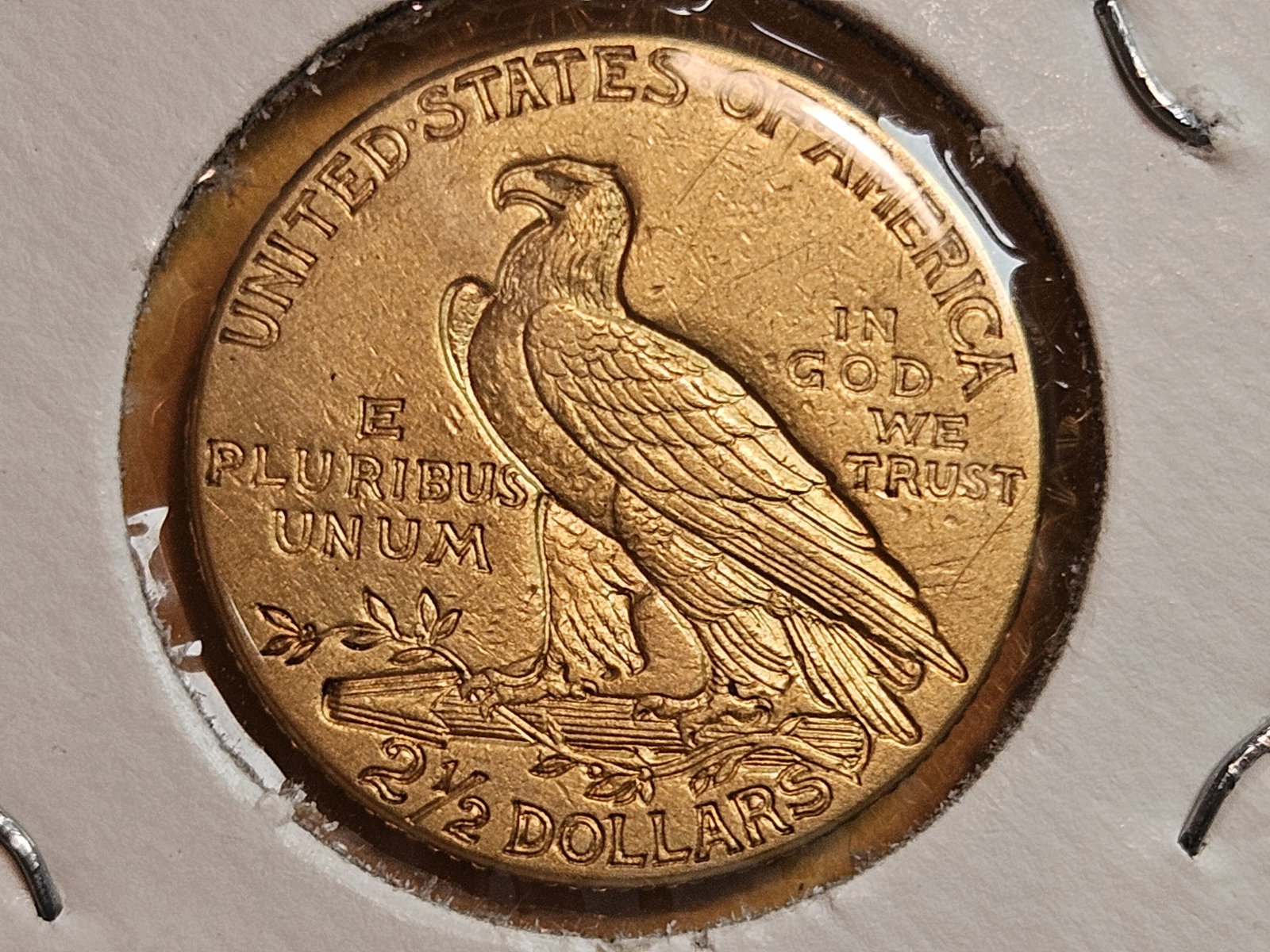 GOLD! Brilliant 1912 Gold Liberty Head $2.5 Dollar Quarter Eagle - 3