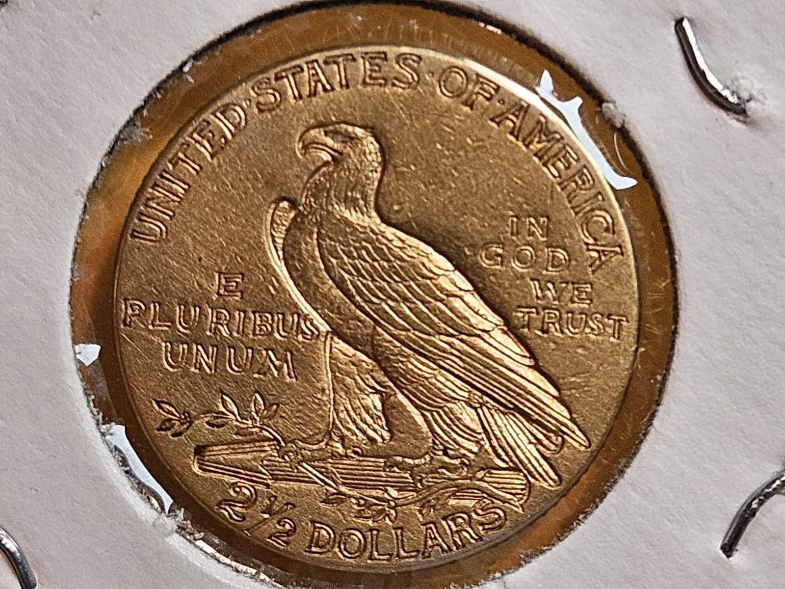 GOLD! Brilliant 1912 Gold Liberty Head $2.5 Dollar Quarter Eagle - 4