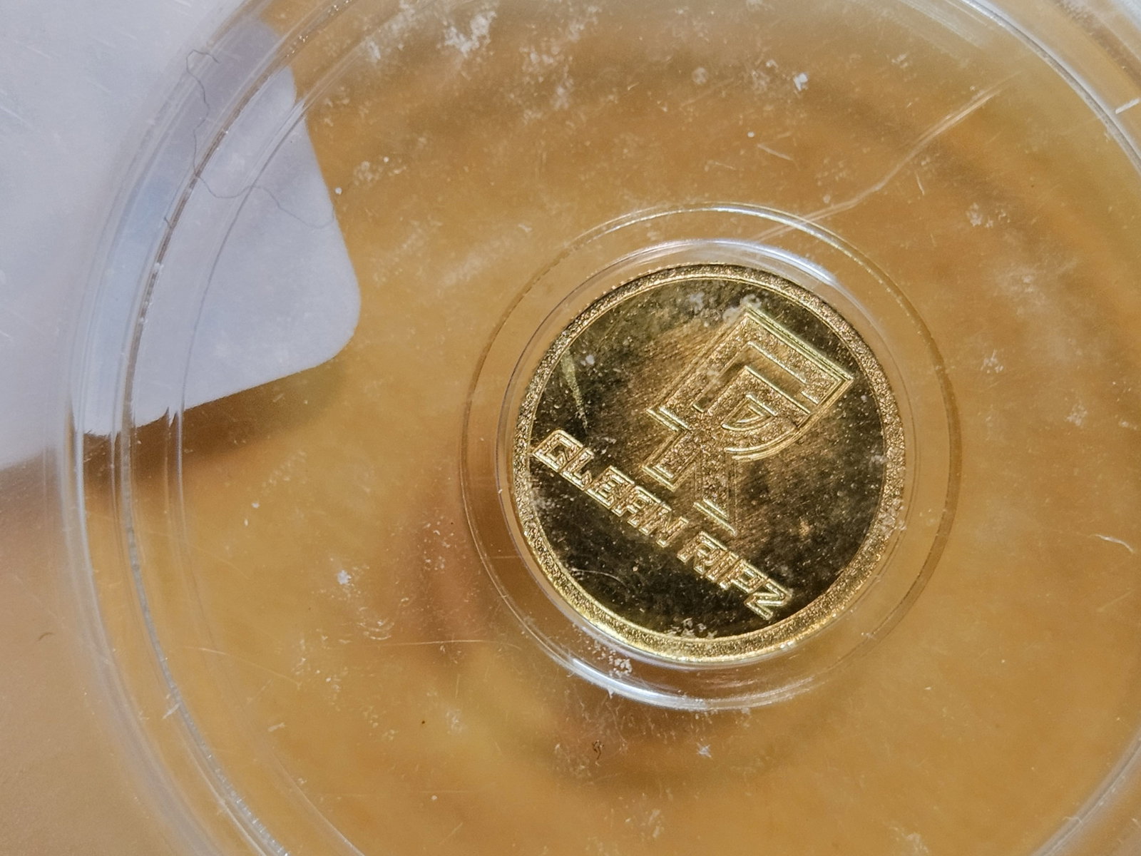 GOLD! PERFECT! ICG-graded Clean Ripz .9999 fine gold Prooflike Art round - 4