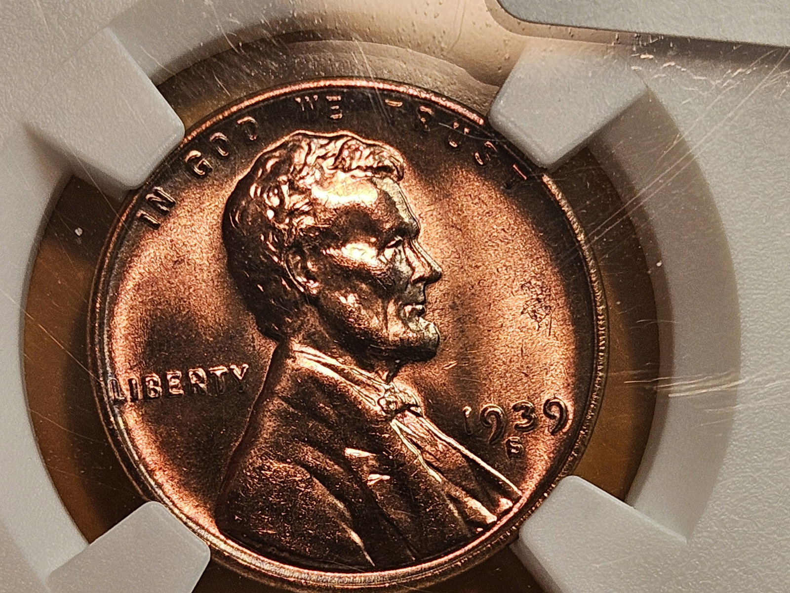 GEM! NGC 1939-S Wheat Cent in Mint State 65 RED: Strong luster. Makes it looks almost prooflike