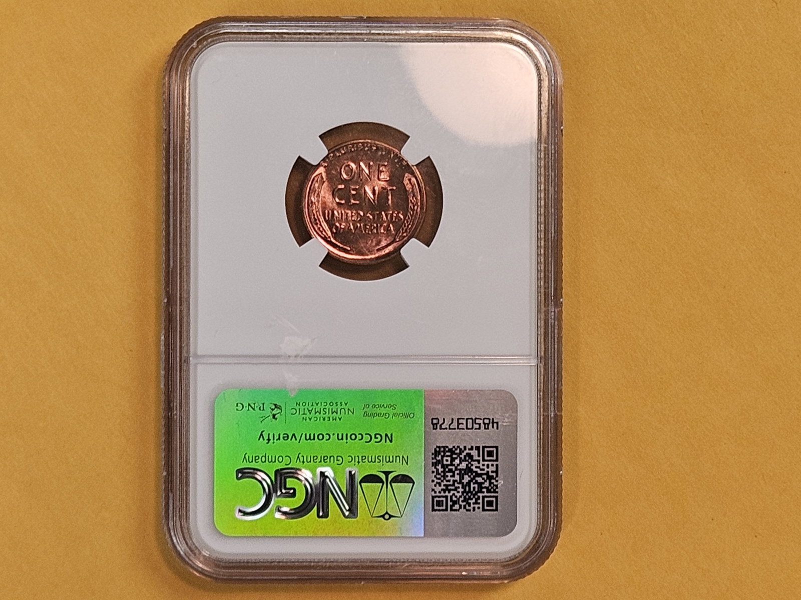 GEM! NGC 1939-S Wheat Cent in Mint State 65 RED - 4