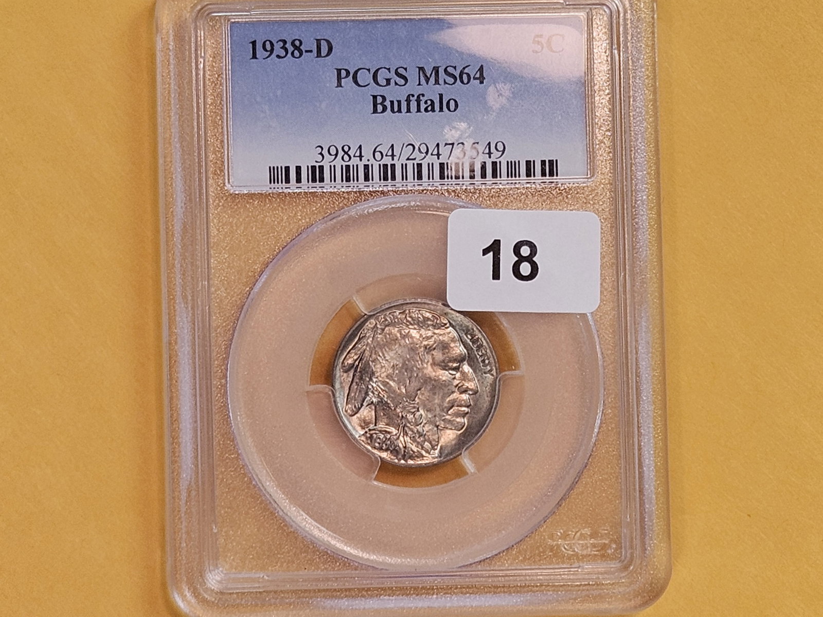 PCGS 1938-D Buffalo Nickel in Mint State 64 - 2