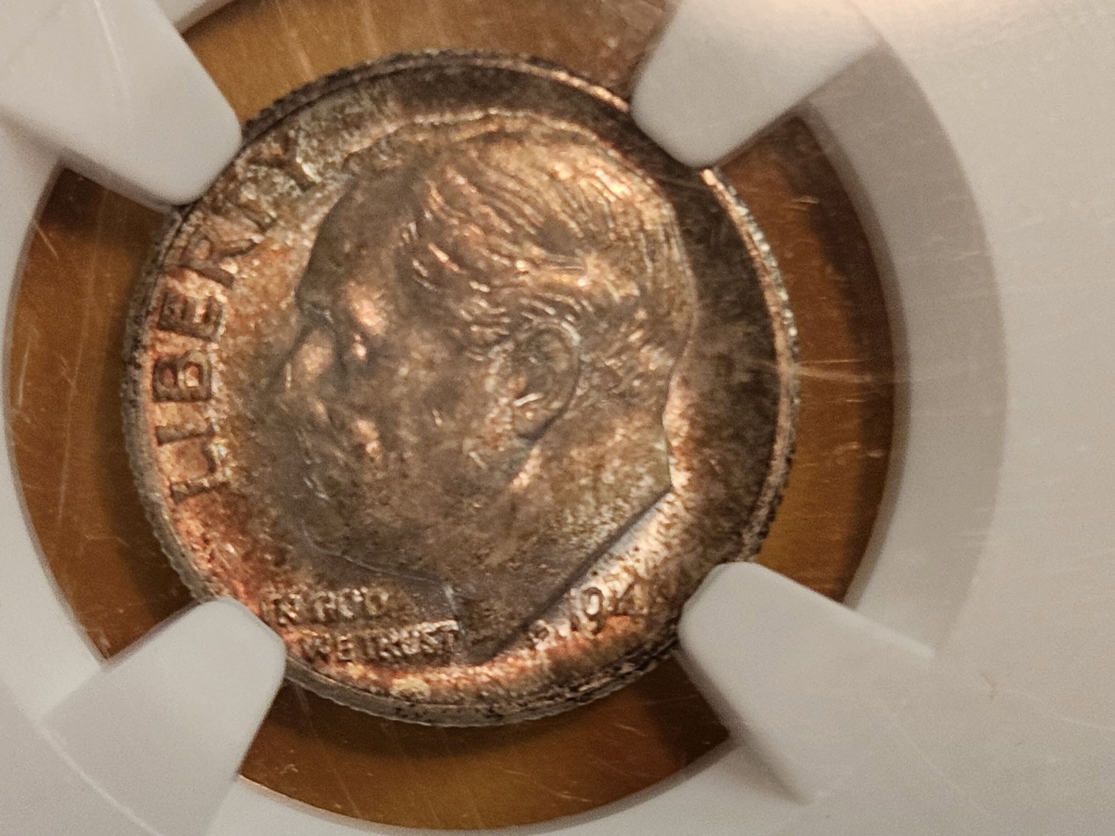 GEM! NGC 1948-S Silver Roosevelt Dime in Mint State 66: Has a lovely patina