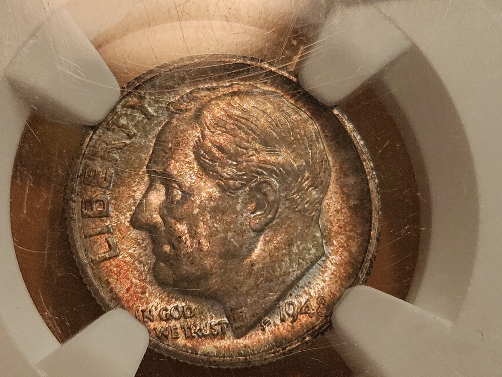 GEM! NGC 1948-S Silver Roosevelt Dime in Mint State 66 - 3