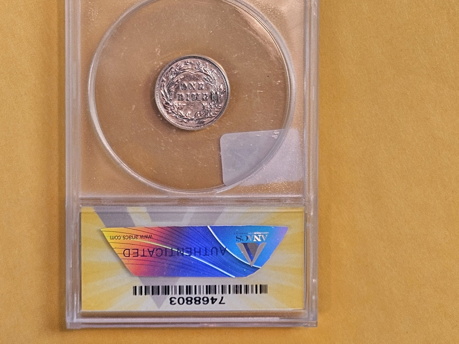 ANACS 1902 Barber silver Dime in Extra Fine - 40 - details - 3