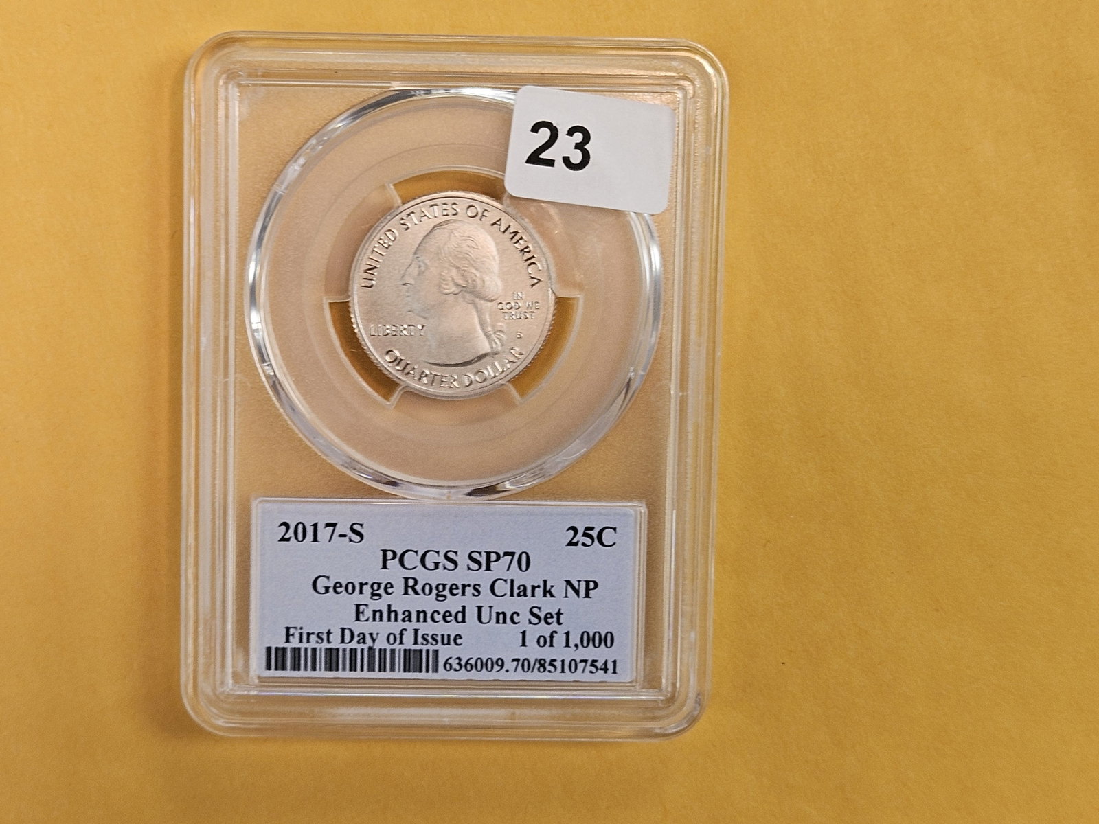PERFECT! PCGS 2017-S Washington Quarter in Specimen 70 - 2