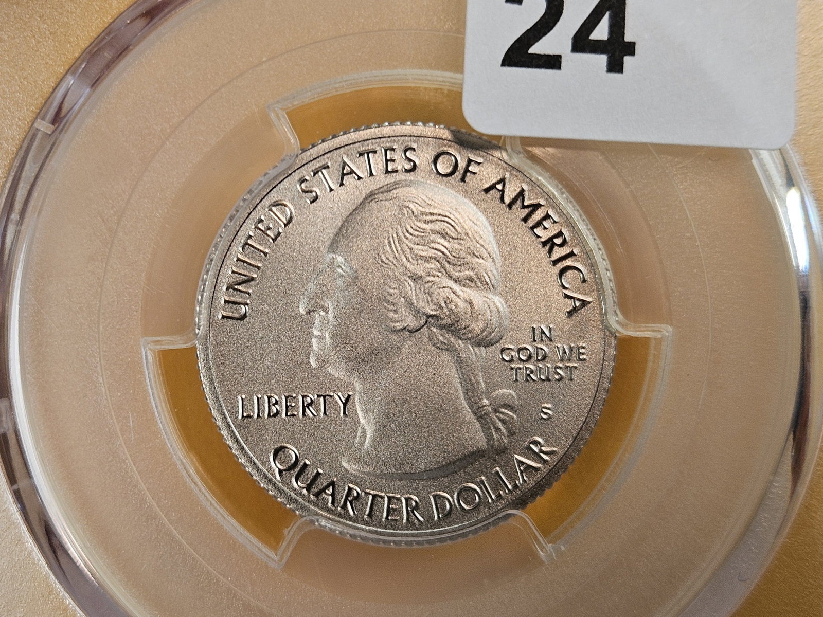 PERFECT! PCGS 2017-S Washington Quarter in Specimen 70: Perfect Grade! Ozark Riverways NP