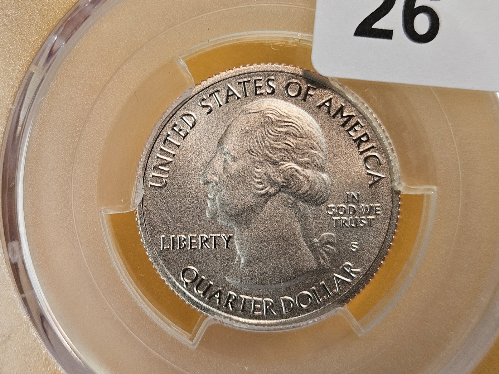 PERFECT! PCGS 2017-S Washington Quarter in Specimen 70: Perfect Grade! Effigy Mounds NP