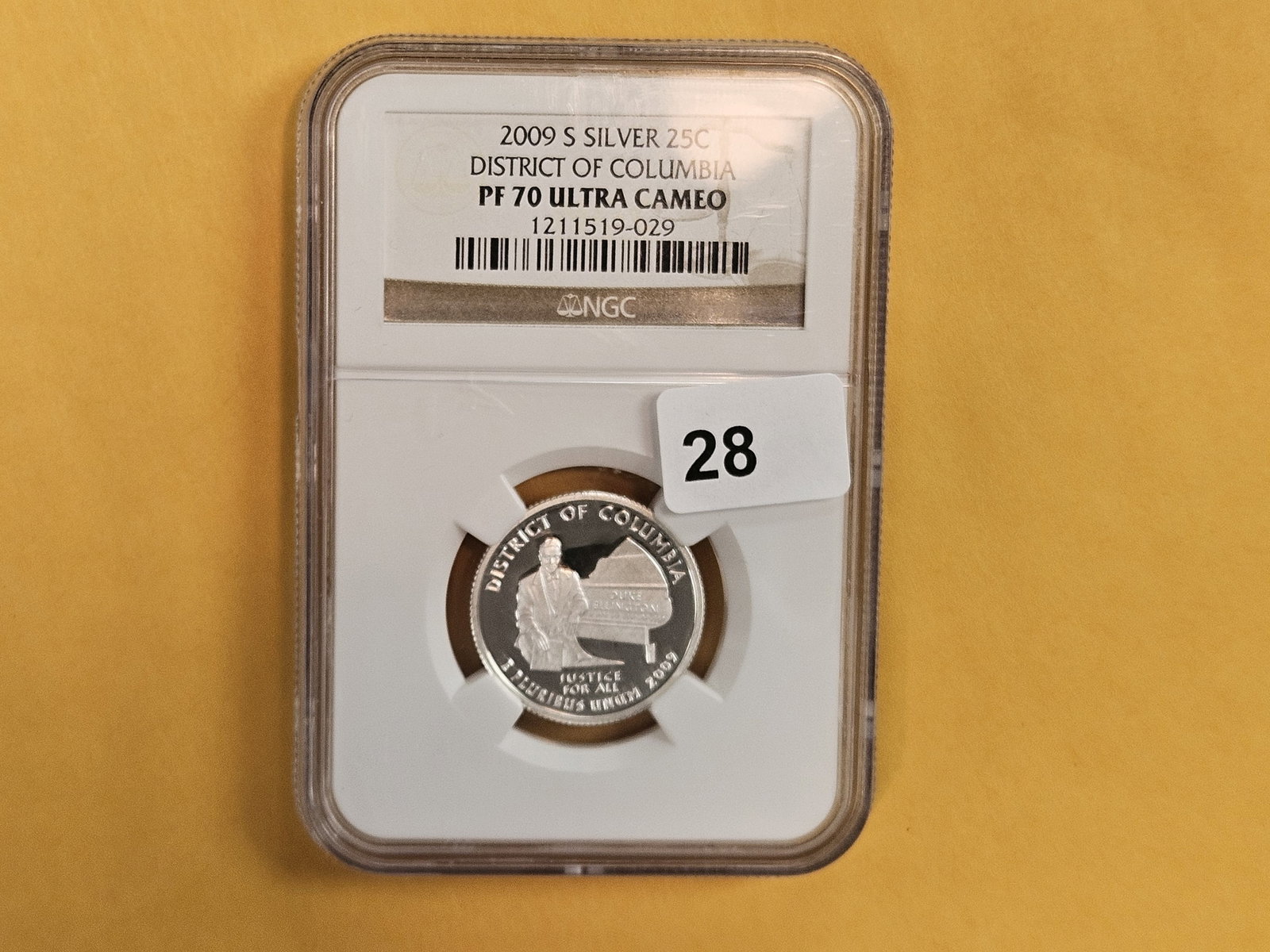 PERFECT! NGC 2009-S SILVER Washington Quarter in Proof 70 Ultra Cameo - 2