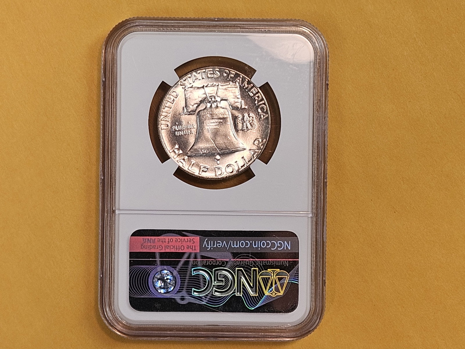 NGC 1954 Franklin silver Half Dollar in Mint State 64 FBL - 6