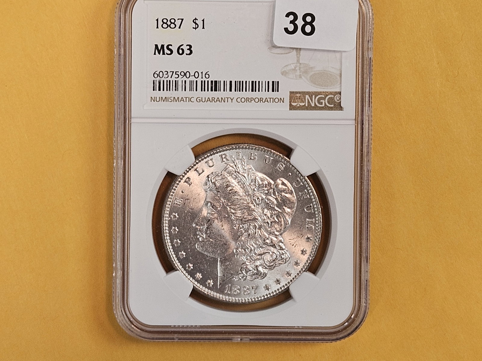 NGC 1887 Morgan Dollar in Mint State 63 - 2