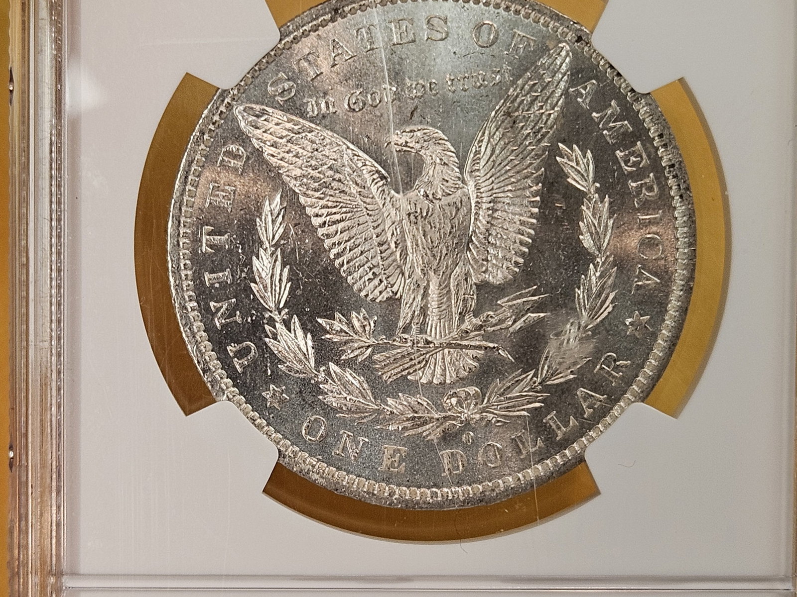 NGC 1883-O Morgan Dollar in Mint State 63 - 10