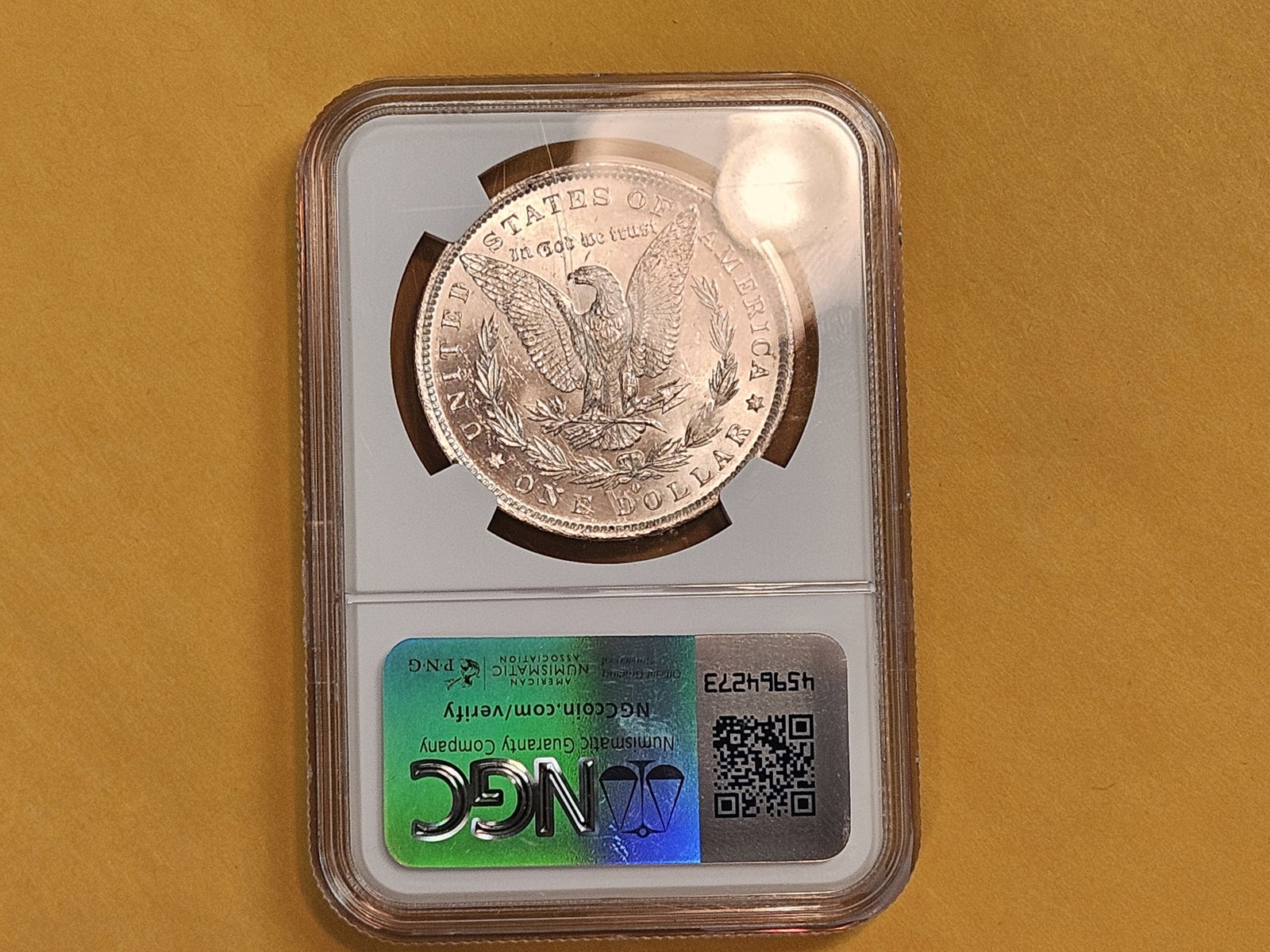 NGC 1883-O Morgan Dollar in Mint State 63 - 6