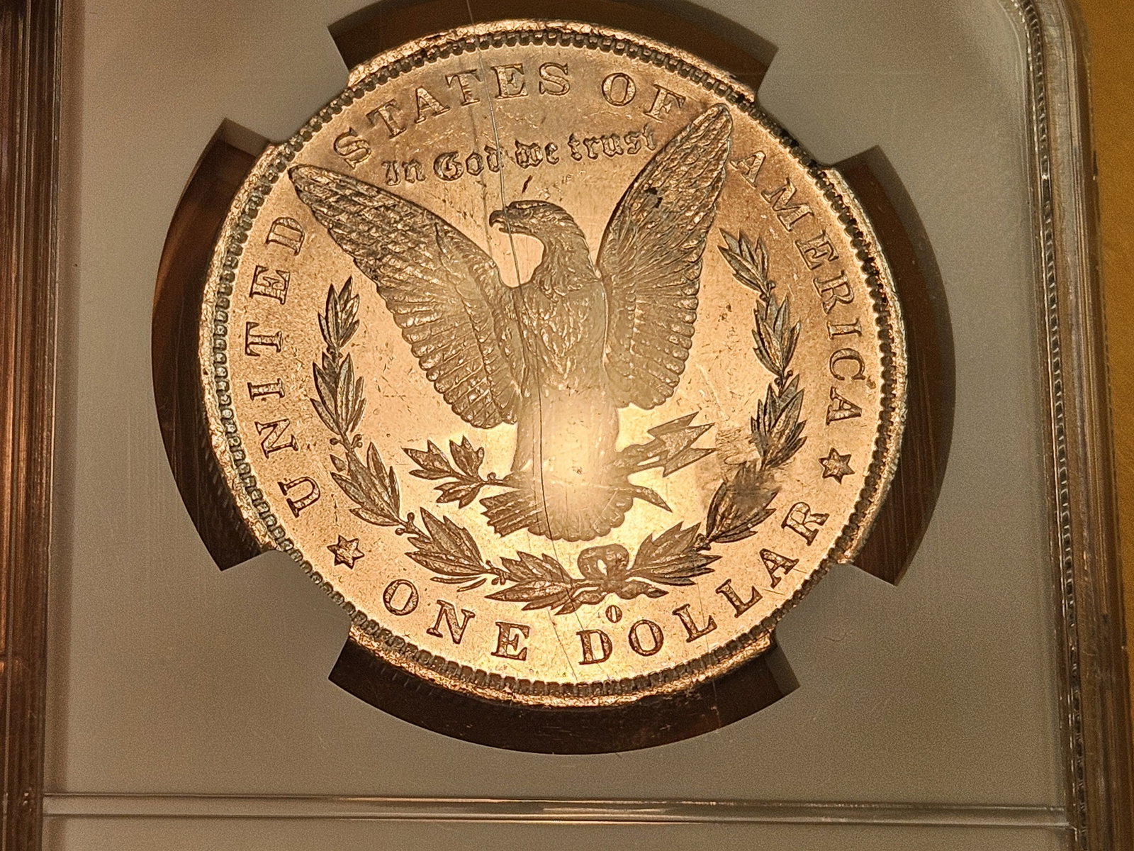 NGC 1883-O Morgan Dollar in Mint State 63 - 8