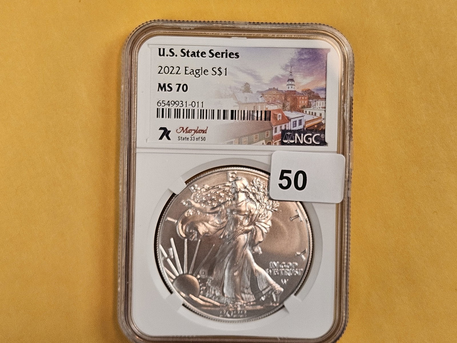 PERFECT! NGC 2022 American Silver Eagle in Mint State 70: Perfect Grade!