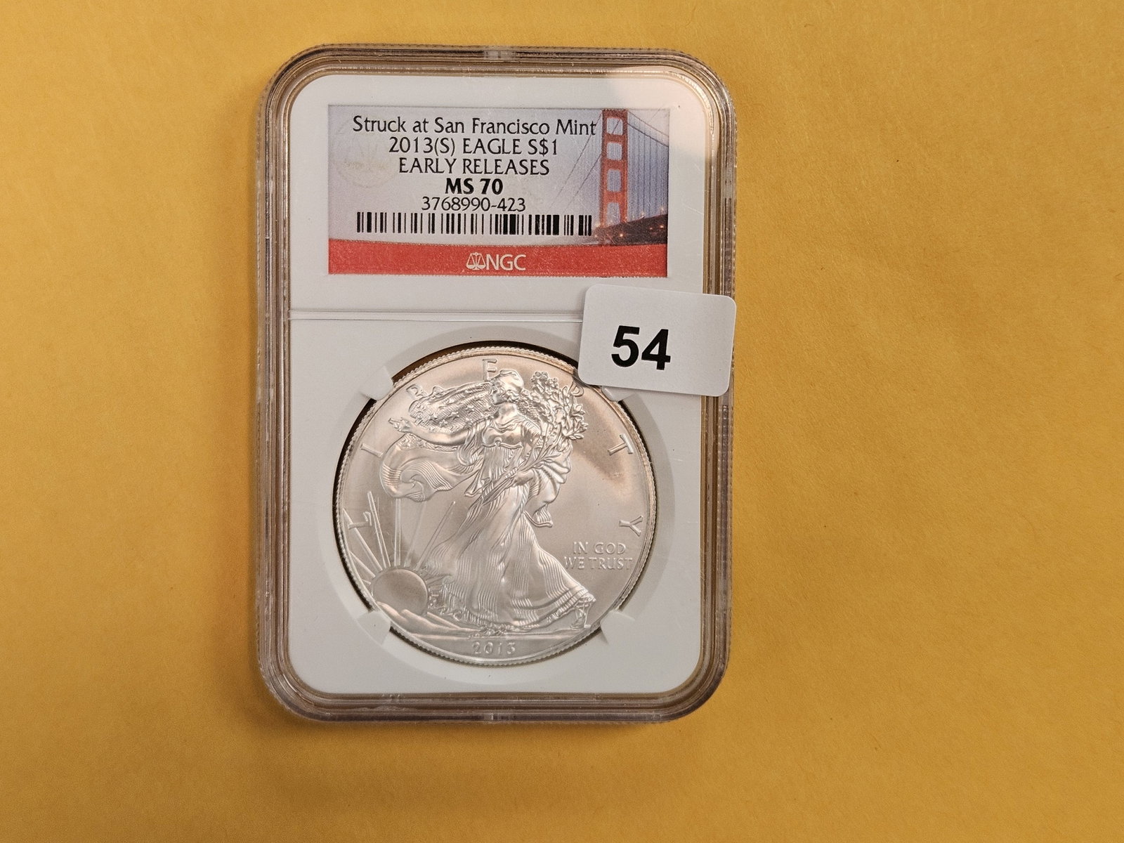 PERFECT! NGC 2013 American Silver Eagle in Mint State 70: Perfect Grade!