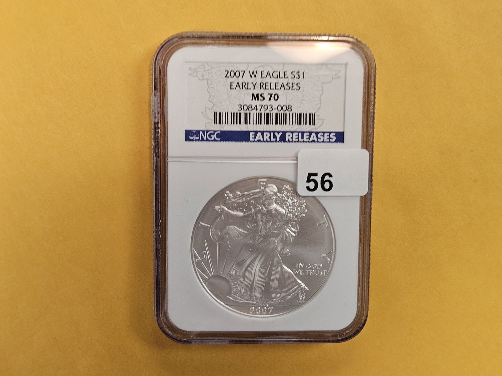 PERFECT! NGC 2007 American Silver Eagle in Mint State 70: Perfect Grade!