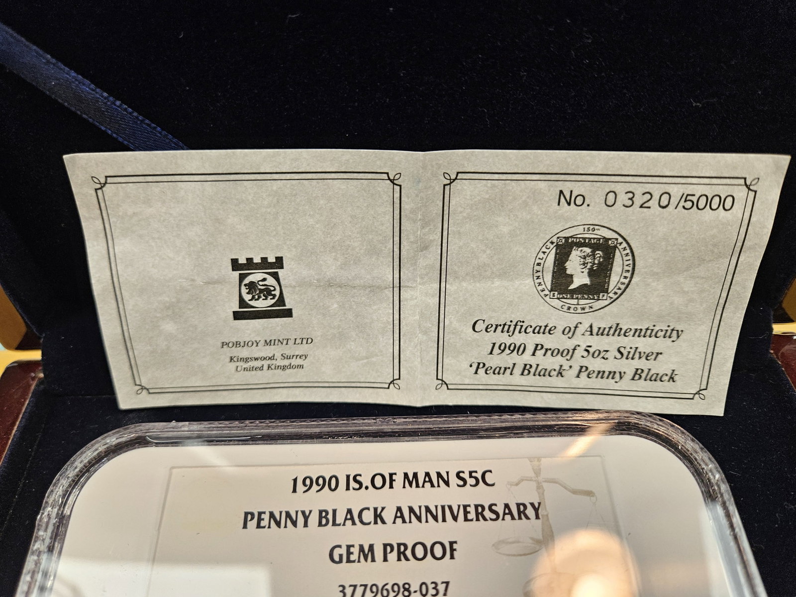* GEM! NGC 1990 Isle of Man Silver Crown in GEM Proof - 2