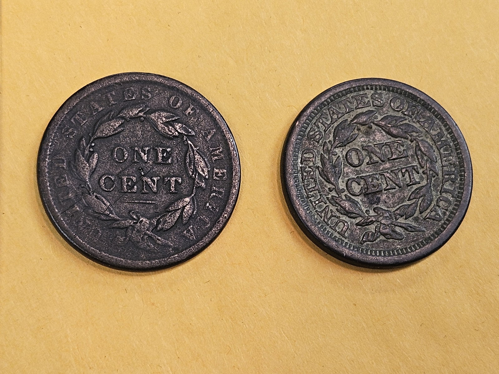 1838 and 1848 Large Cents - 4