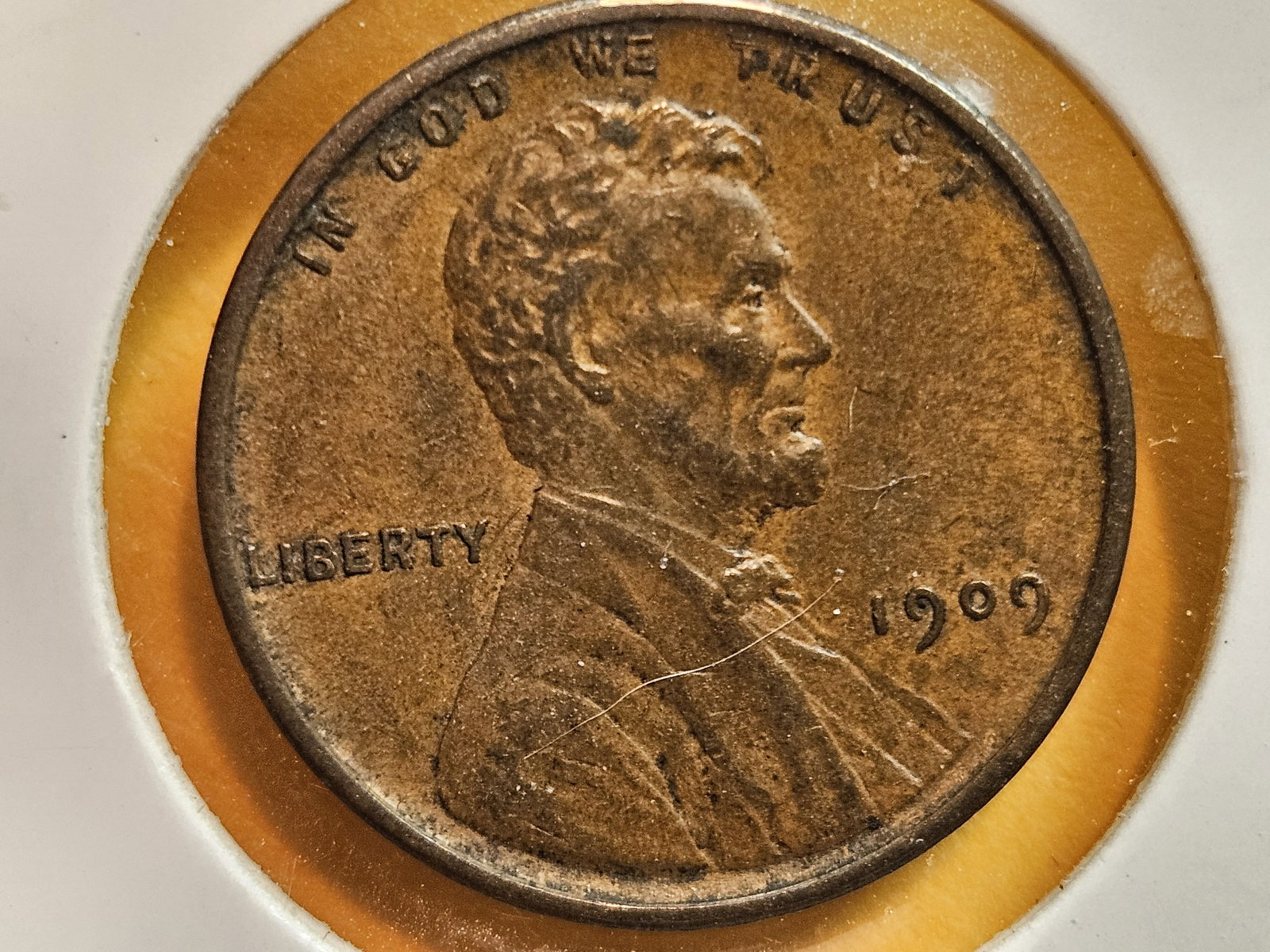 1909 VDB Wheat cent in About Uncirculated: First year issue