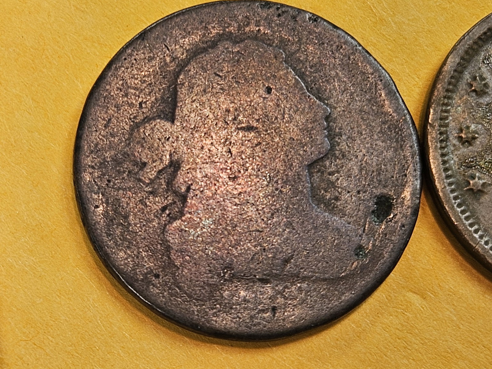 Draped Bust and Braided Hair Large Cents - 3