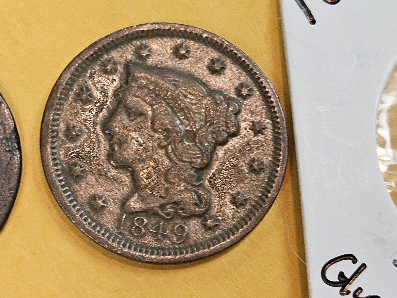 Draped Bust and Braided Hair Large Cents - 5