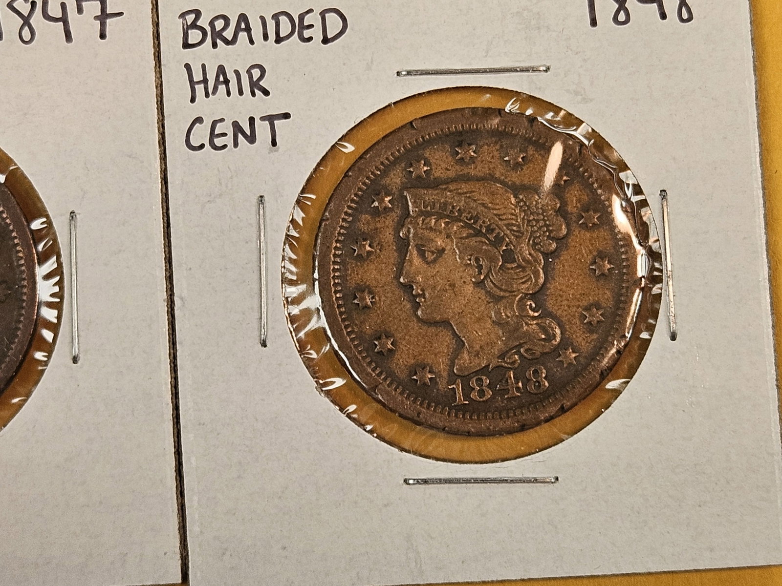 Three Braided Hair Large Cents - 3