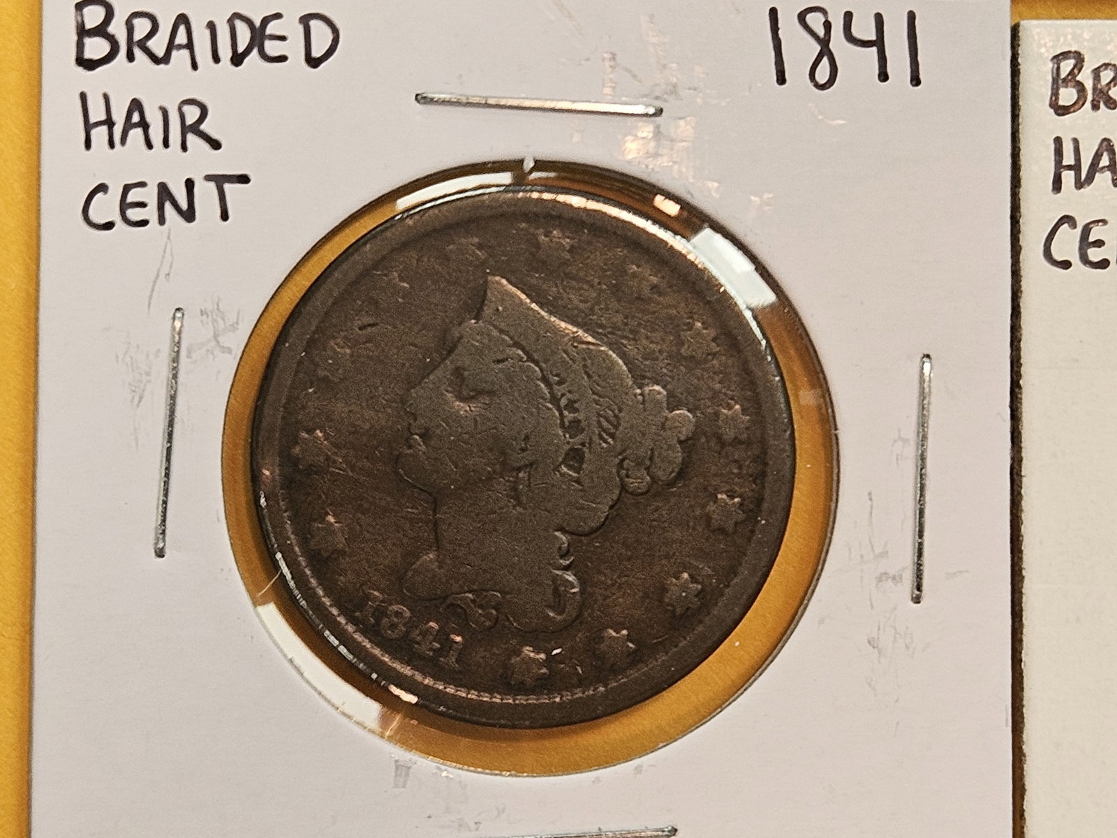 Three Braided Hair Large Cents - 3