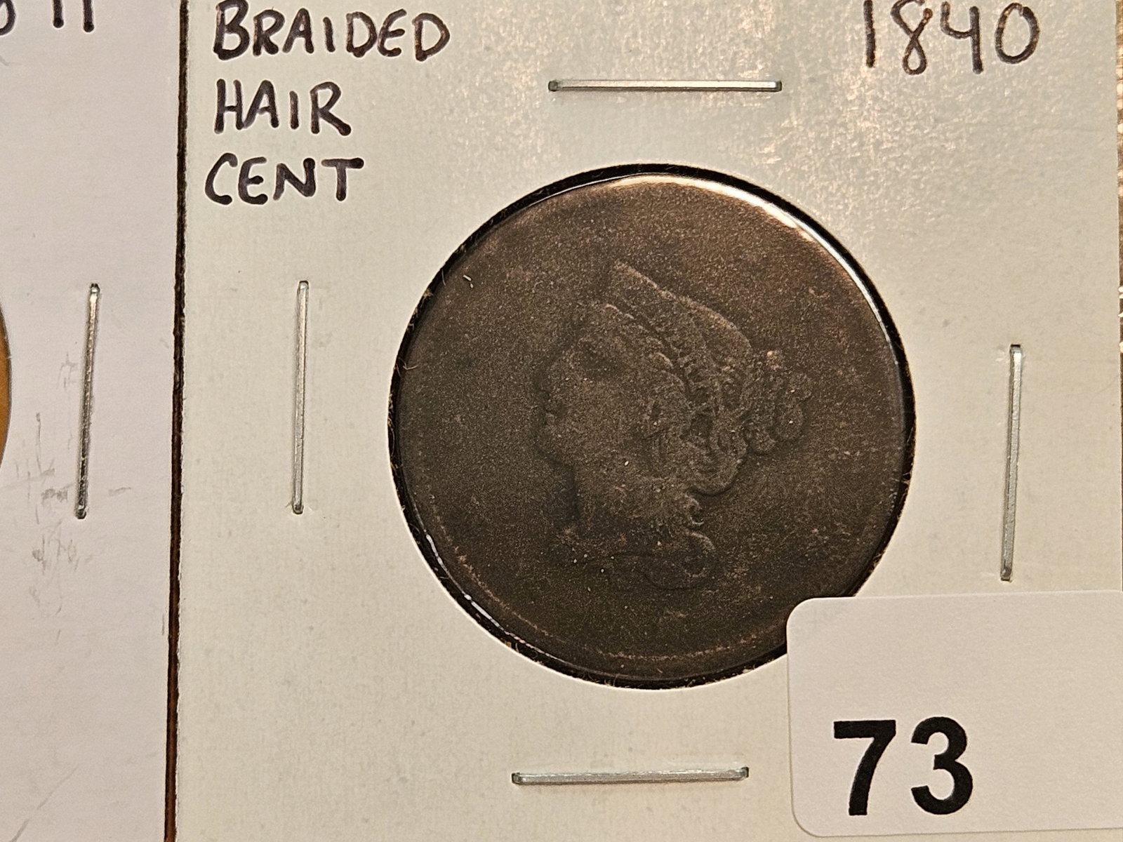 Three Braided Hair Large Cents - 4
