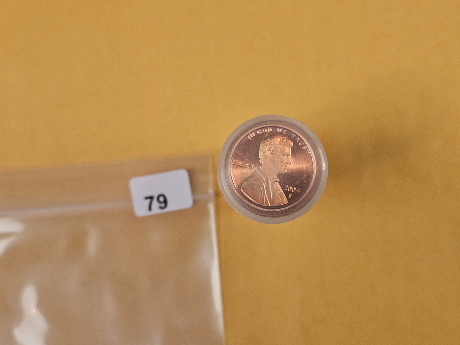 FULL ROLL of Proof Lincoln Cents: Top 2 are different. Rest unsearched by us. Came in with an older collection