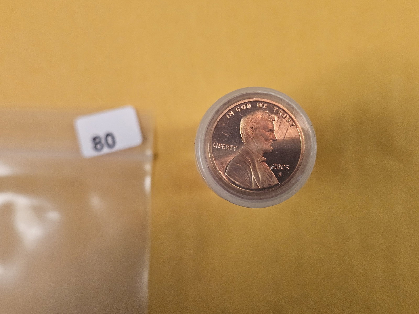 FULL ROLL of Proof Lincoln Cents: Top 2 are different. Rest unsearched by us. Came in with an older collection
