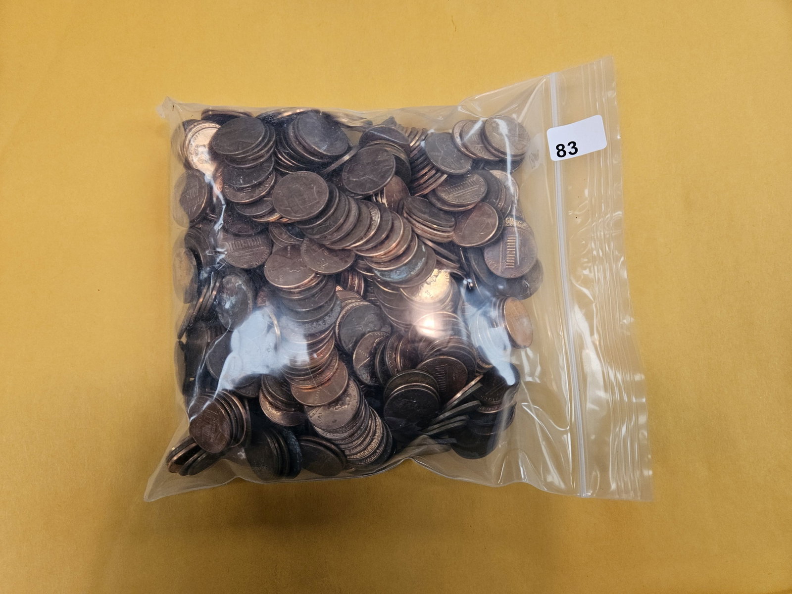 THREE POUNDS of Lincoln Cents: Mostly memorial, I think. Just a bunch that came in with older collections or over the counter. We didn't check