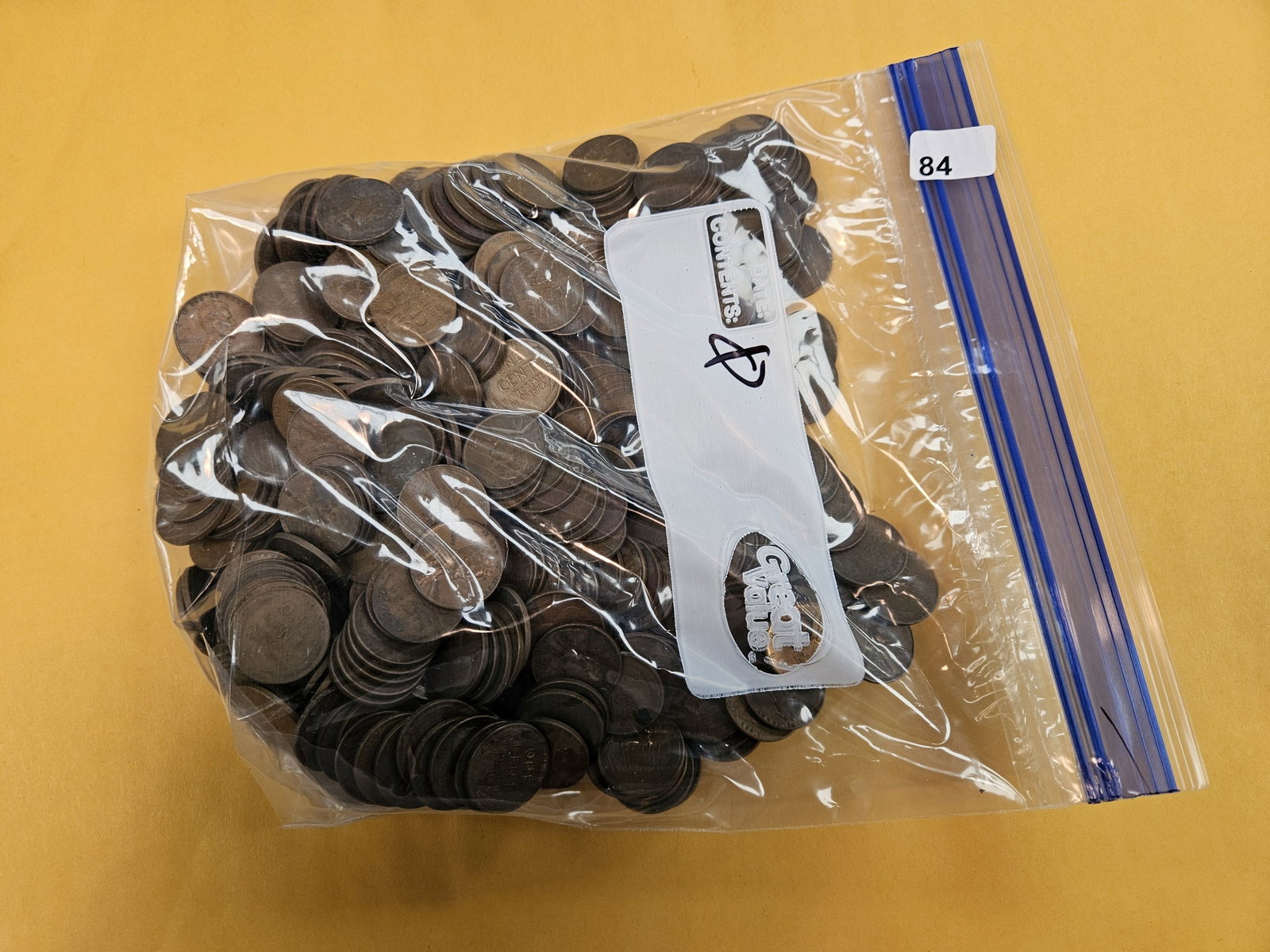 THREE POUNDS of Lincoln Cents: Mostly Wheats, I think. Just a bunch that came in with older collections or over the counter. We didn't check