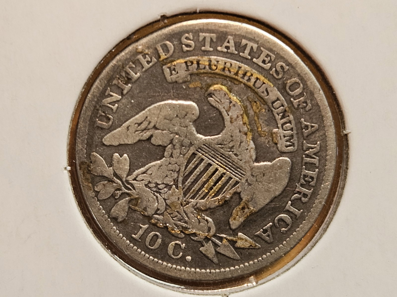 1837 Capped Bust silver Dime in Very Good - 4