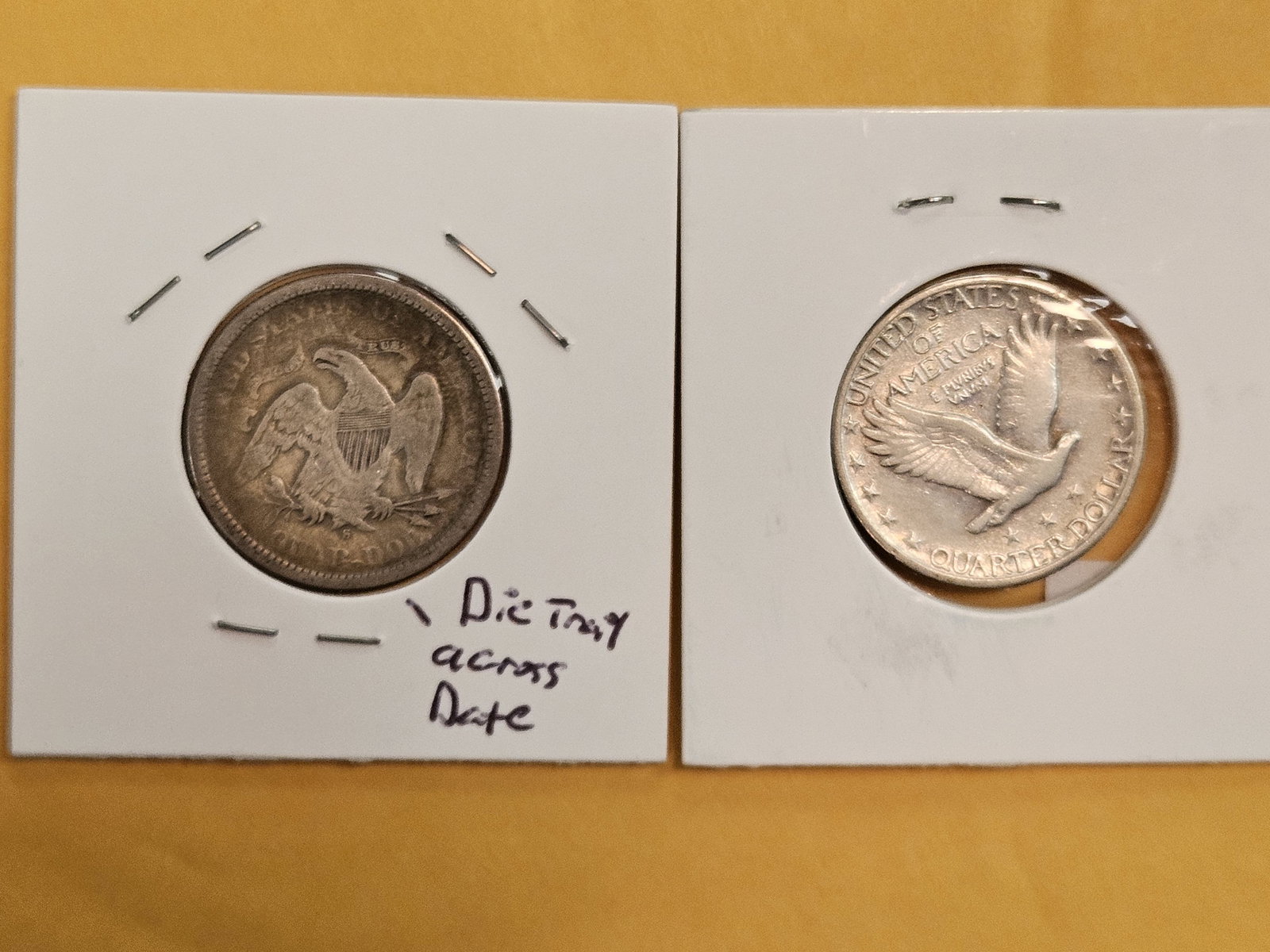 Two different designed San Francisco-minted silver quarters - 2