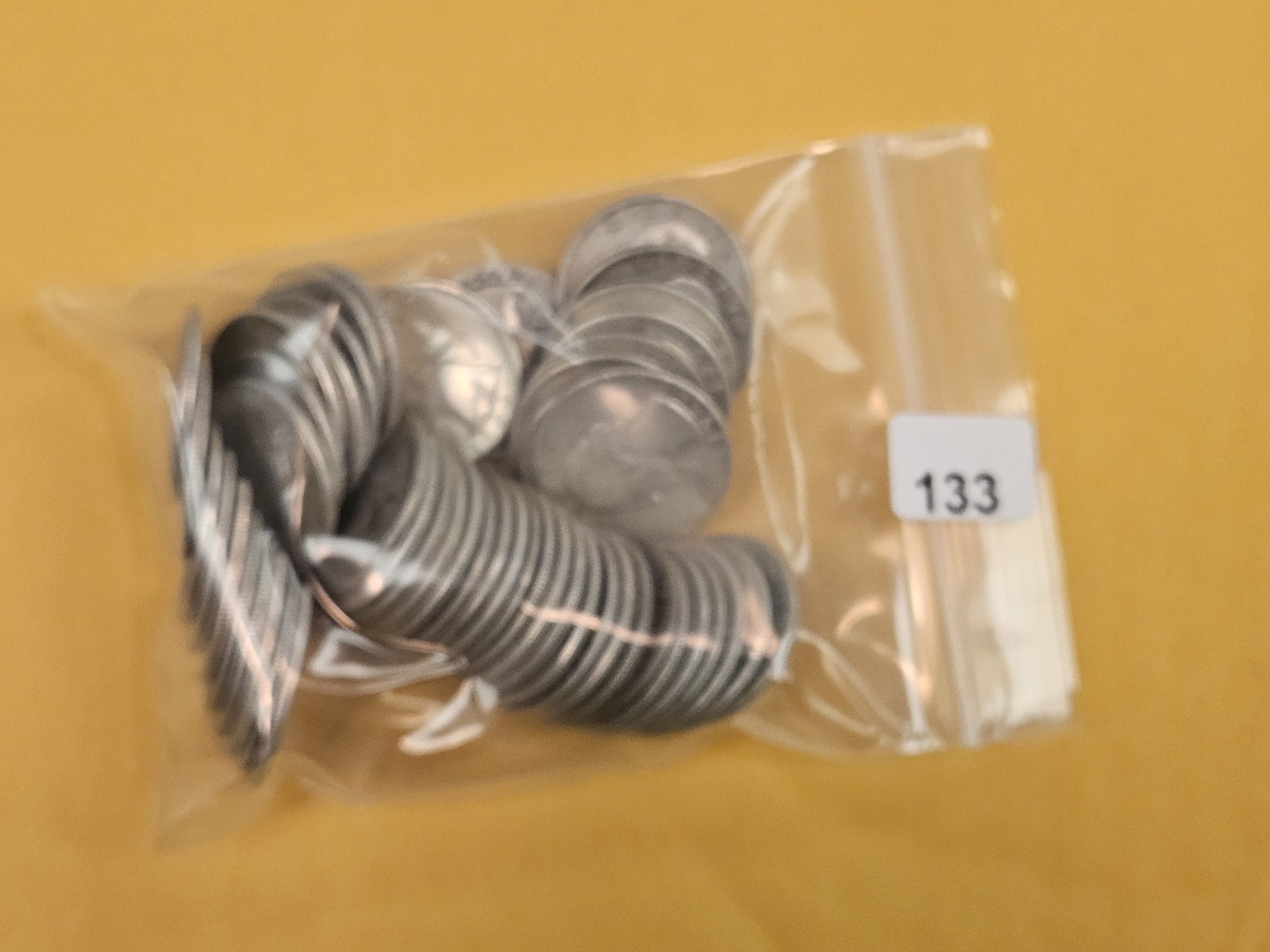 FIFTY mixed silver Quarters: Circulated