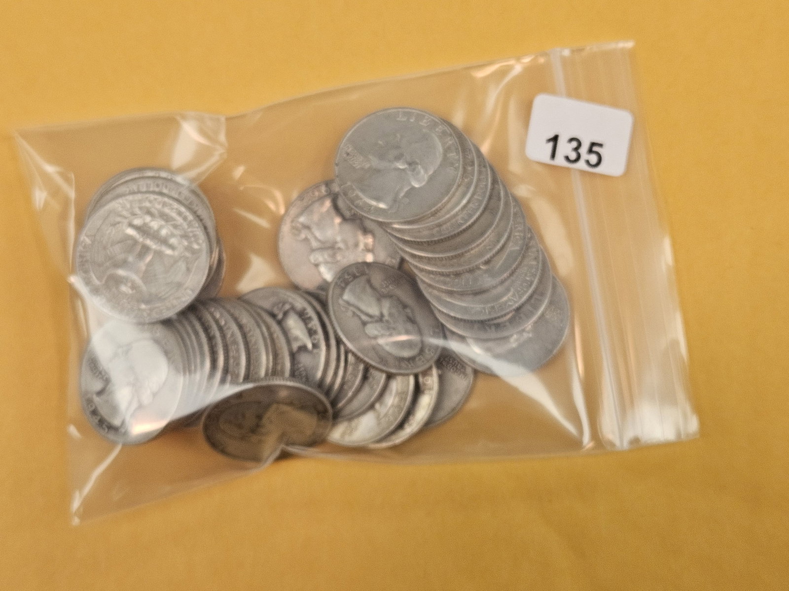 Forty mixed silver Quarters: Circulated