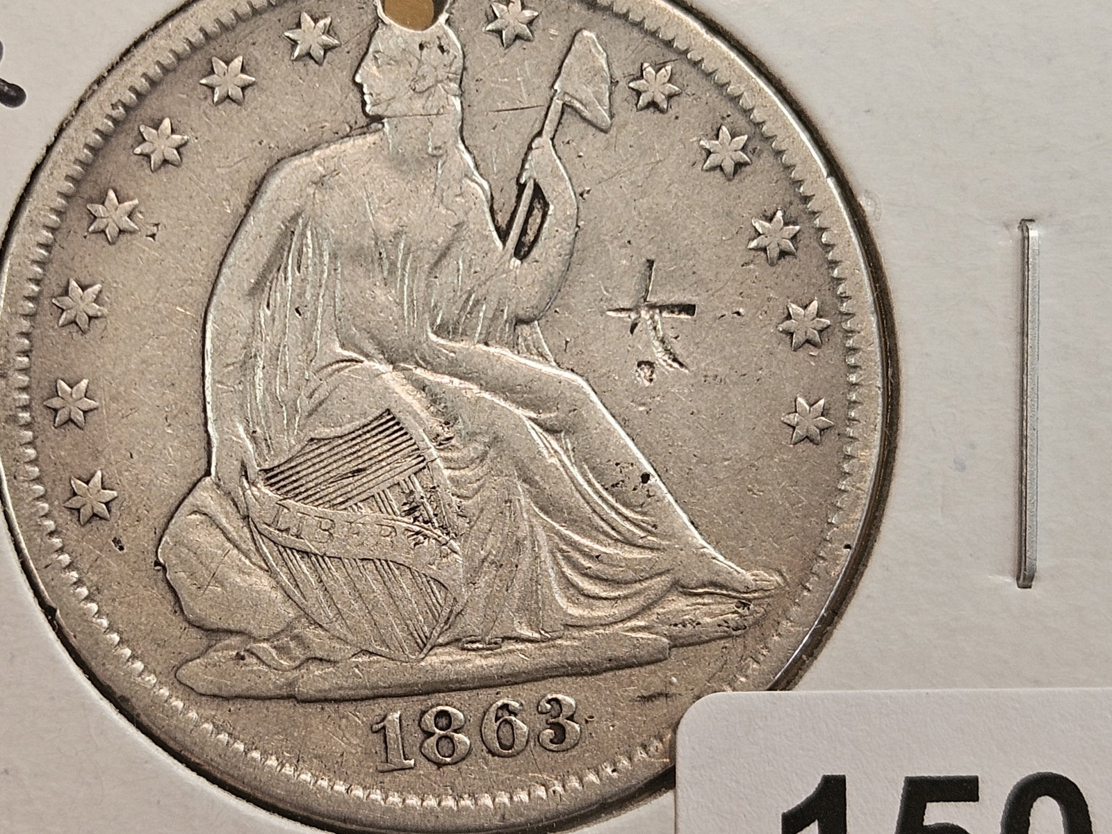 * Unique*?? Civil War Issue Seated Liberty silver Half Dollar - 3