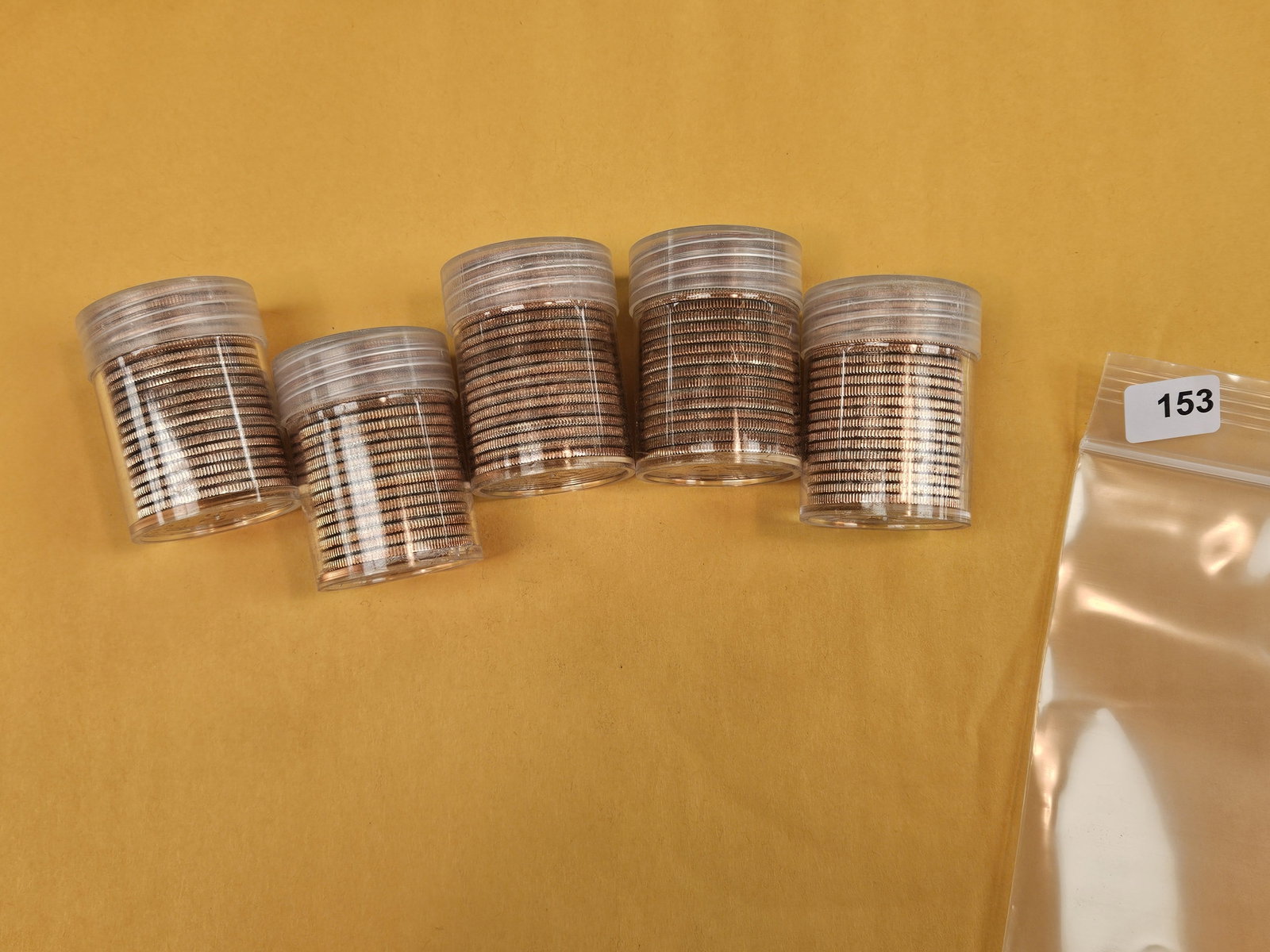 Five, mixed, Brilliant Uncirculated Kennedy half Dollar Rolls - 2