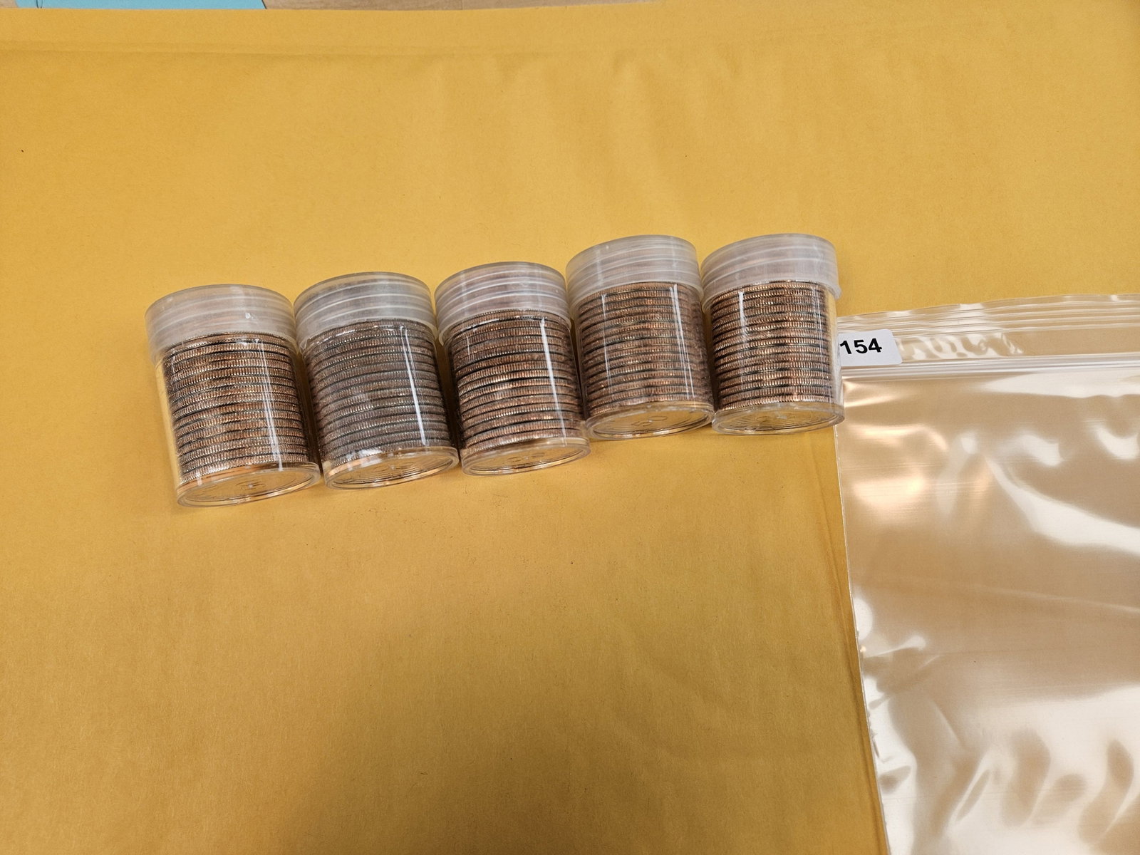 Five, mixed, Brilliant Uncirculated Kennedy half Dollar Rolls - 2