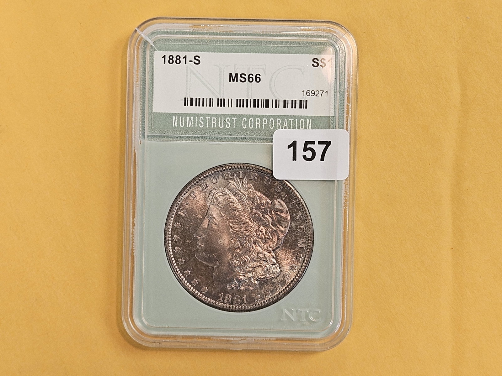 Very Choice Brilliant Uncirculated 1881-S Morgan Dollar - 2