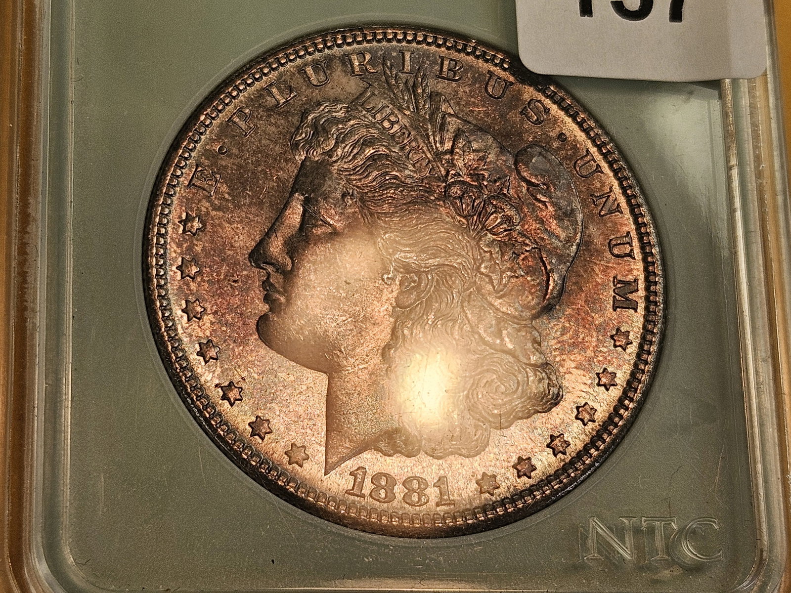 Very Choice Brilliant Uncirculated 1881-S Morgan Dollar - 3