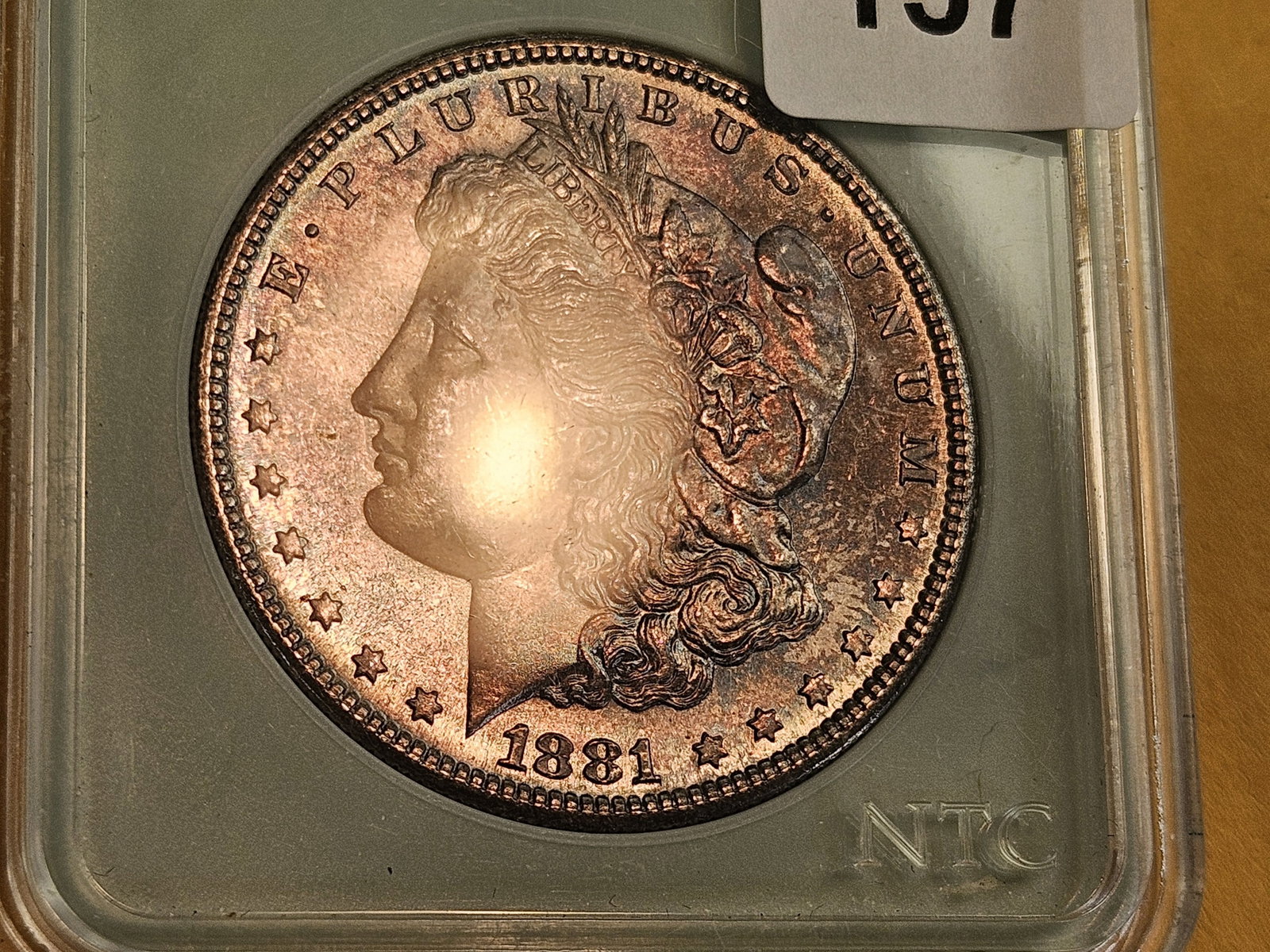 Very Choice Brilliant Uncirculated 1881-S Morgan Dollar - 4