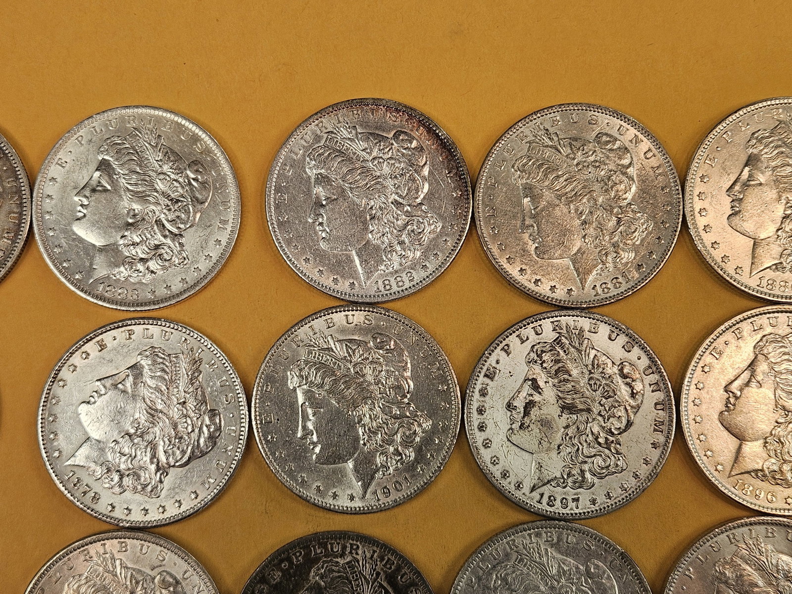 ** FULL ROLL ** Twenty Morgan Silver Dollars - 3