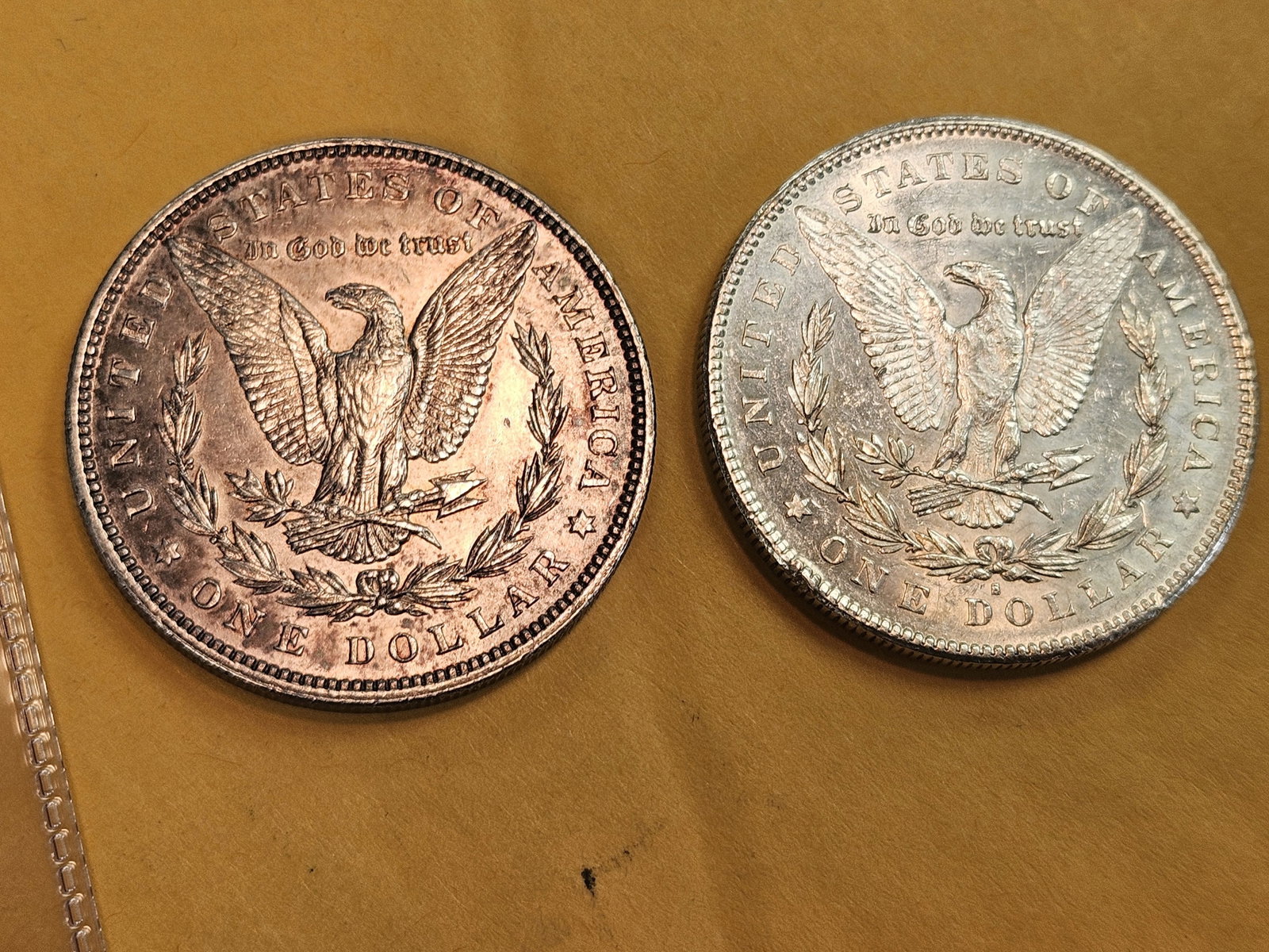 Two Brilliant About Uncirculated Morgan silver Dollars - 4